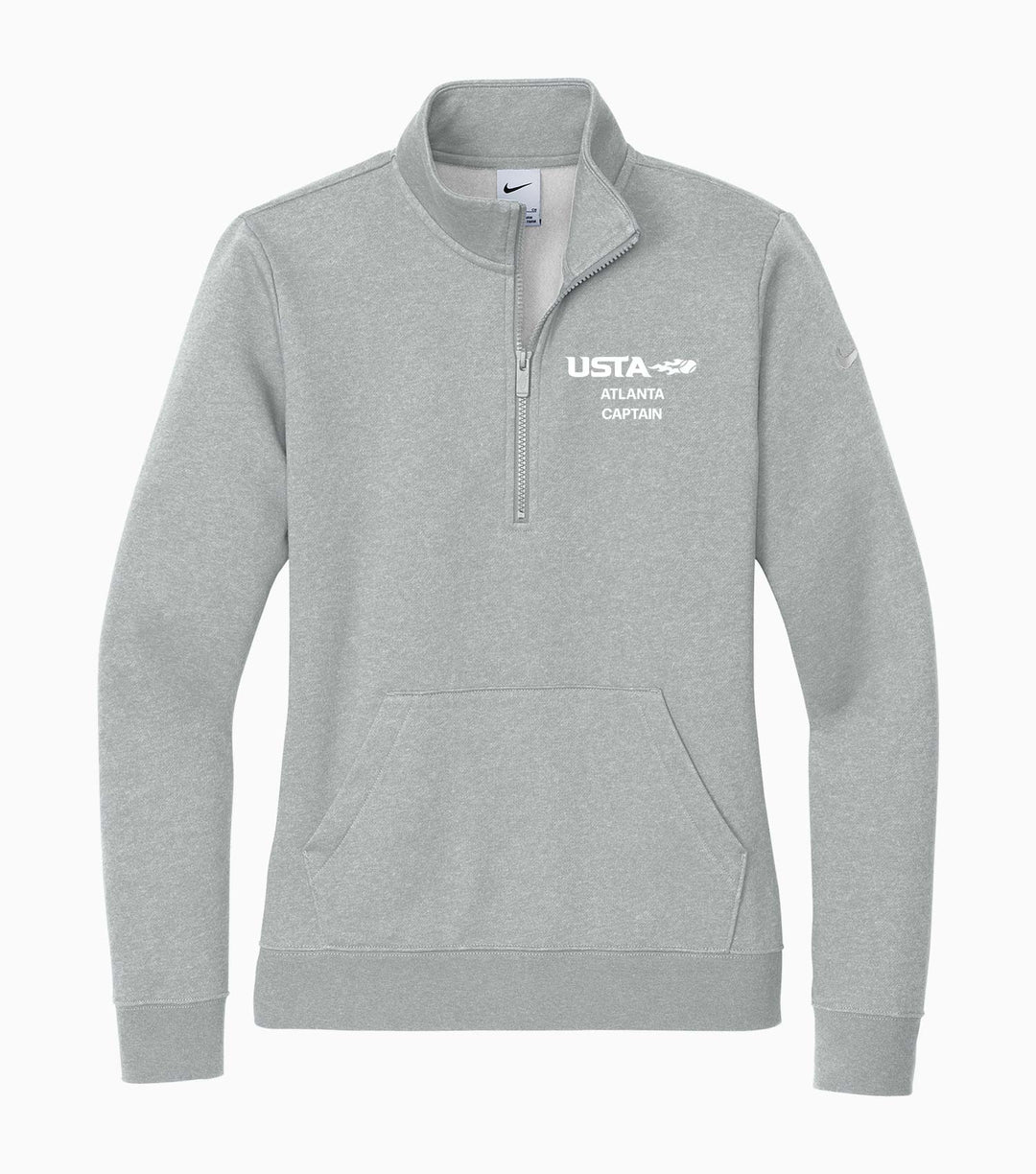 Ladies Club Fleece Sleeve Swoosh 1/2-Zip