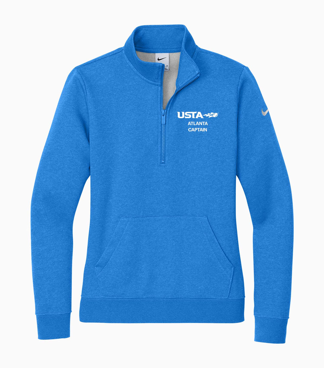 Ladies Club Fleece Sleeve Swoosh 1/2-Zip
