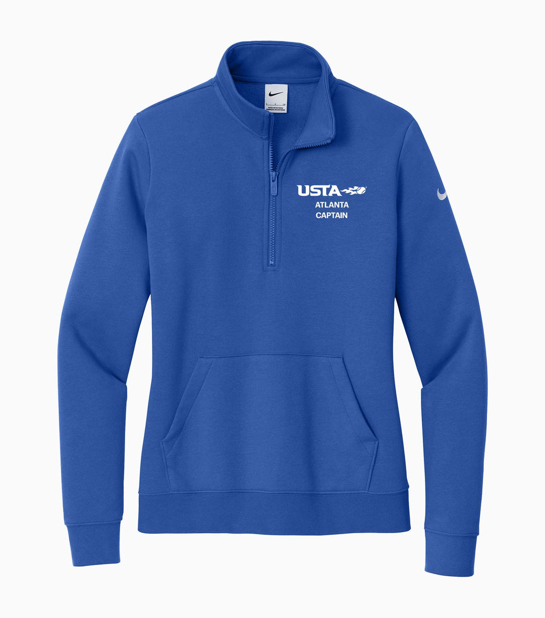 Ladies Club Fleece Sleeve Swoosh 1/2-Zip