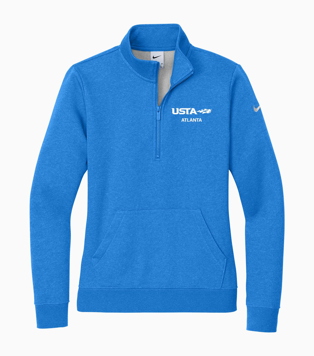 Ladies Club Fleece Sleeve Swoosh 1/2-Zip