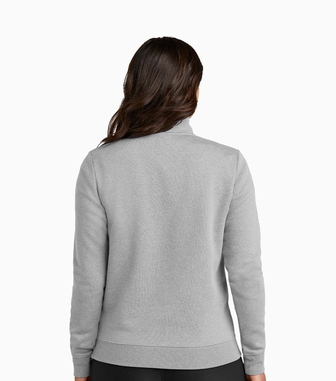 Ladies Club Fleece Sleeve Swoosh 1/2-Zip