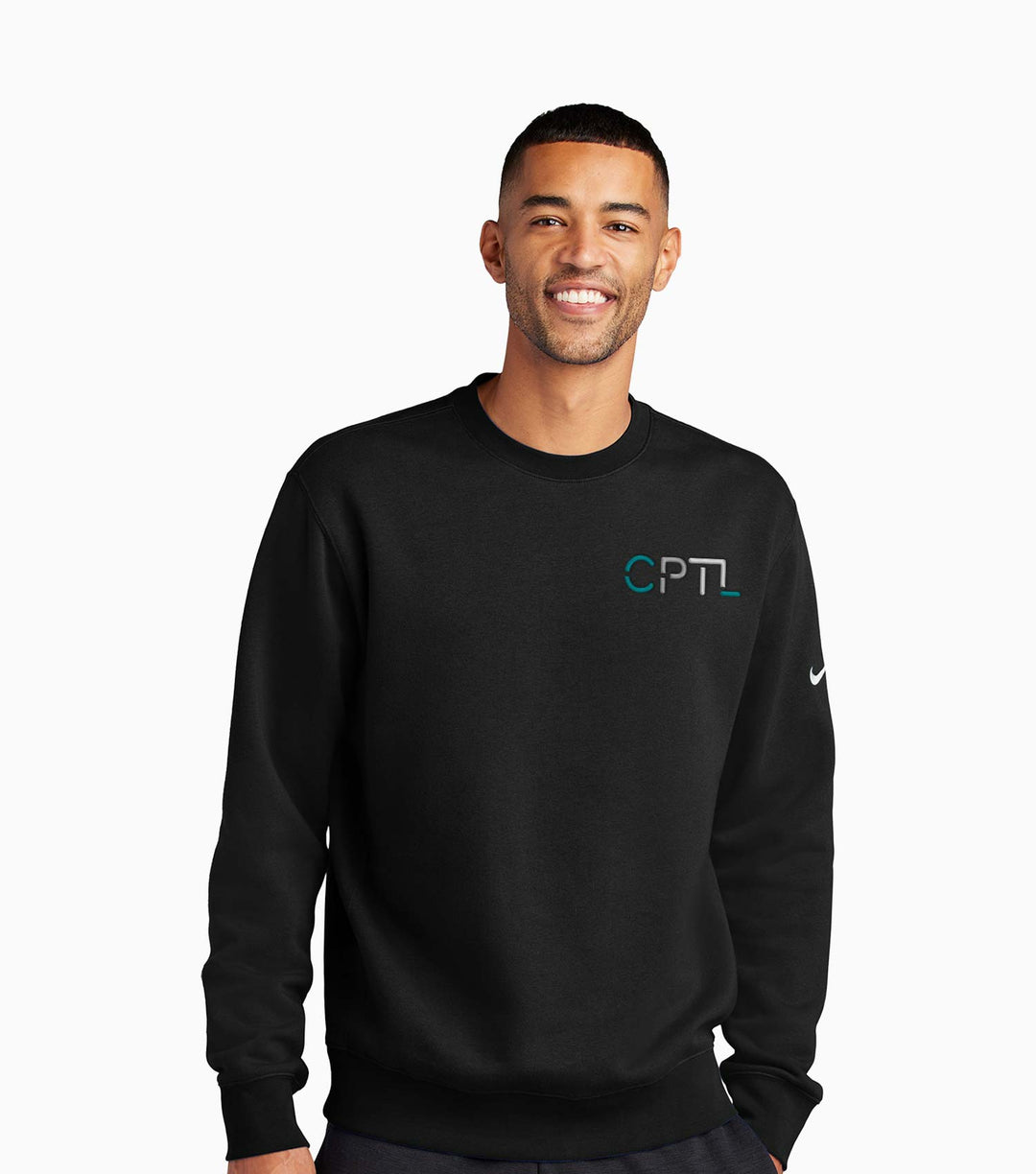 Club Fleece Sleeve Swoosh Crew