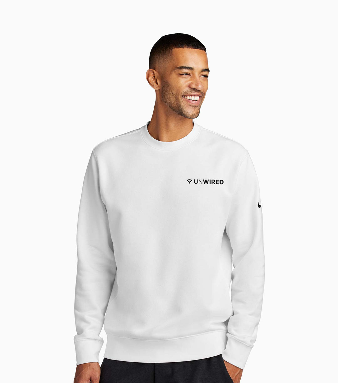 Club Fleece Sleeve Swoosh Crew
