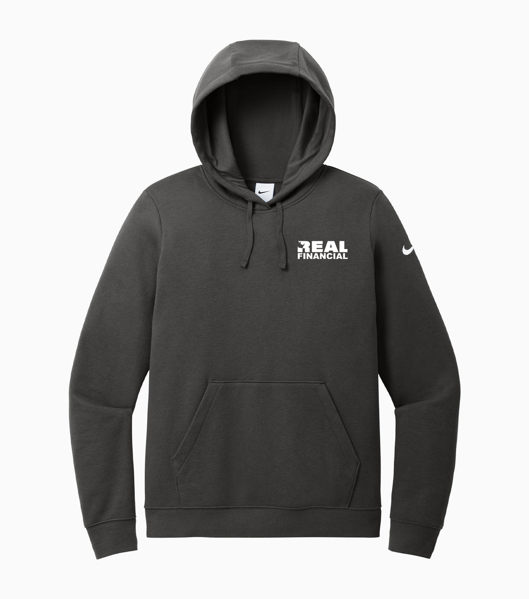Ladies Club Fleece Sleeve Swoosh Pullover Hoodie