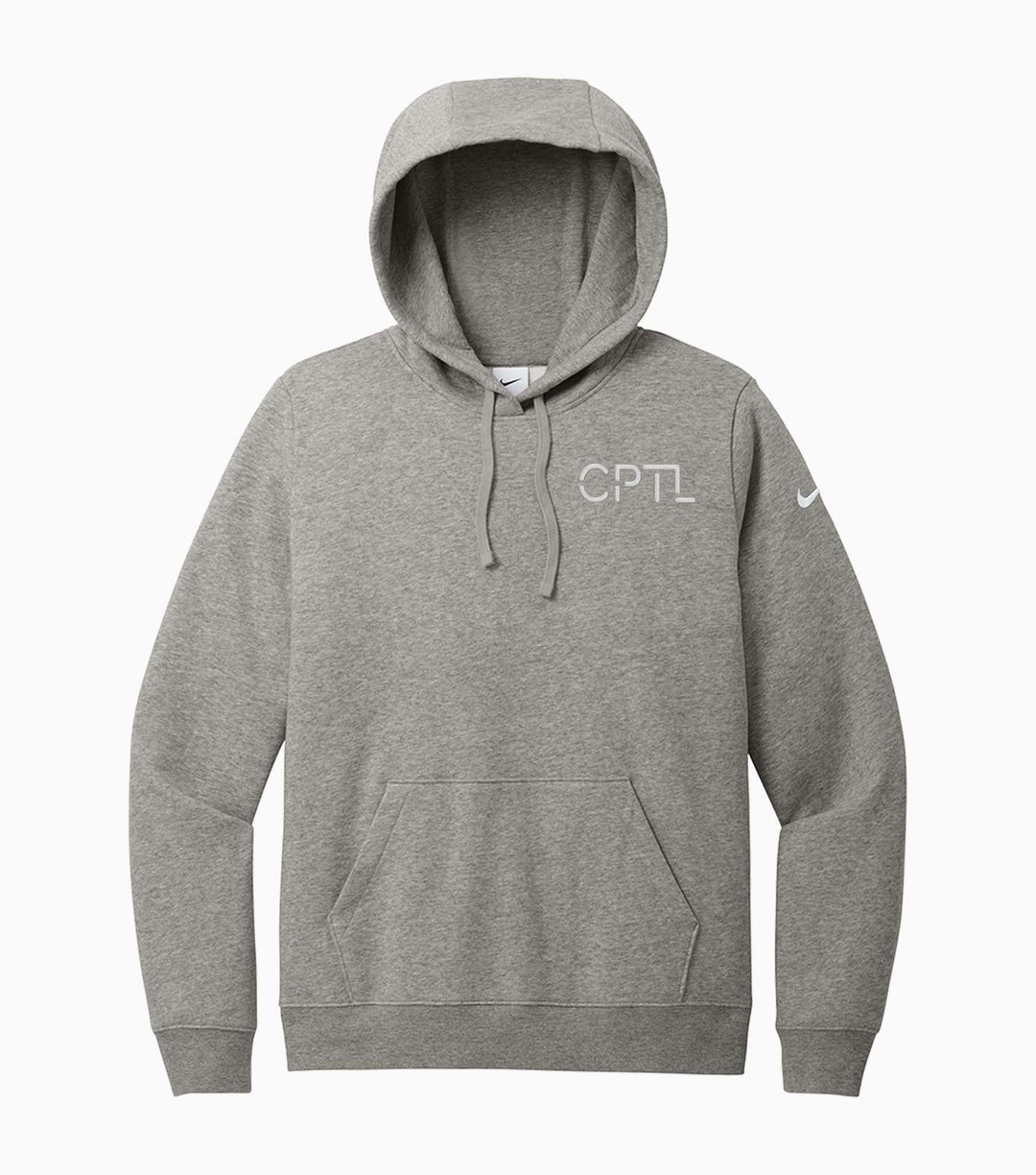 Ladies Club Fleece Sleeve Swoosh Pullover Hoodie