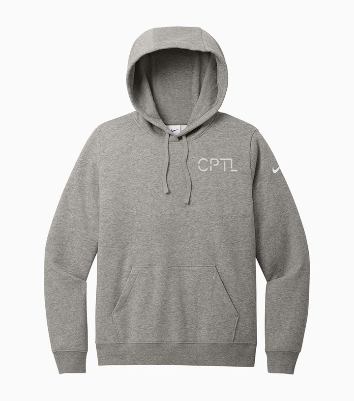 Ladies Club Fleece Sleeve Swoosh Pullover Hoodie