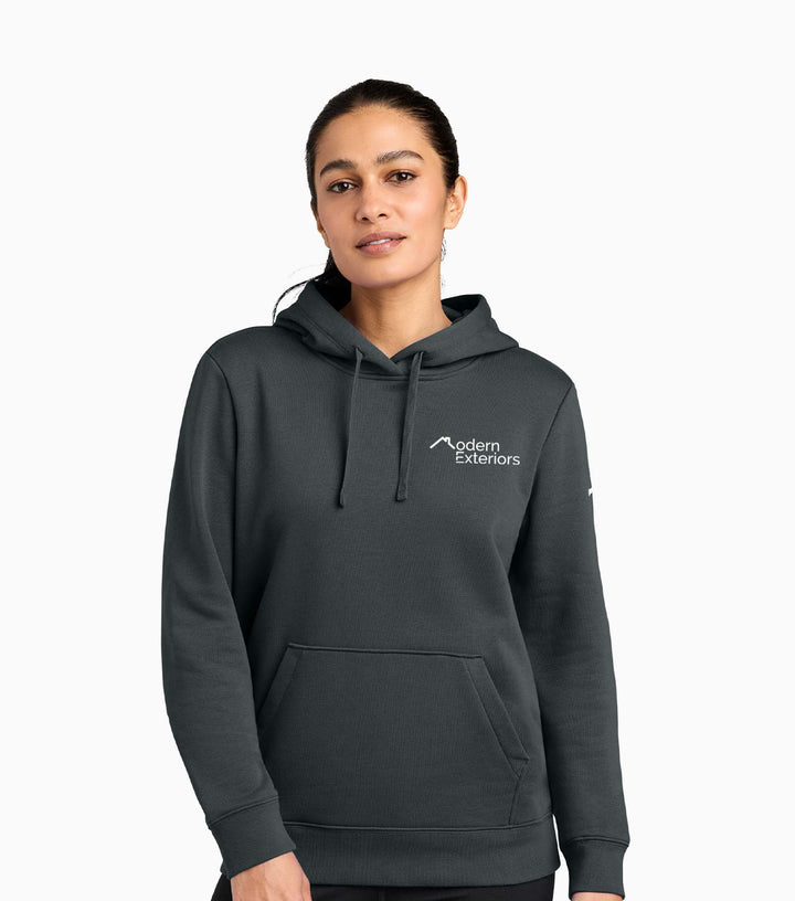 Ladies Club Fleece Sleeve Swoosh Pullover Hoodie