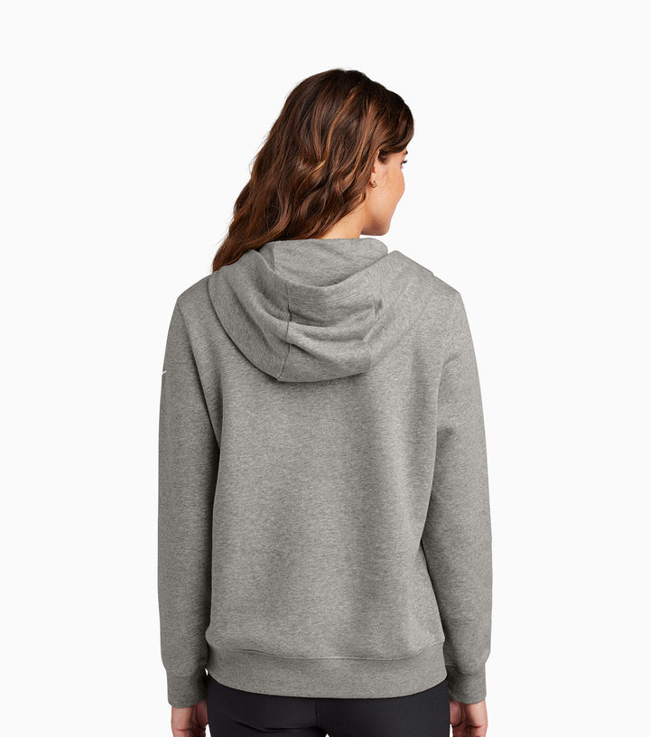 Ladies Club Fleece Sleeve Swoosh Pullover Hoodie