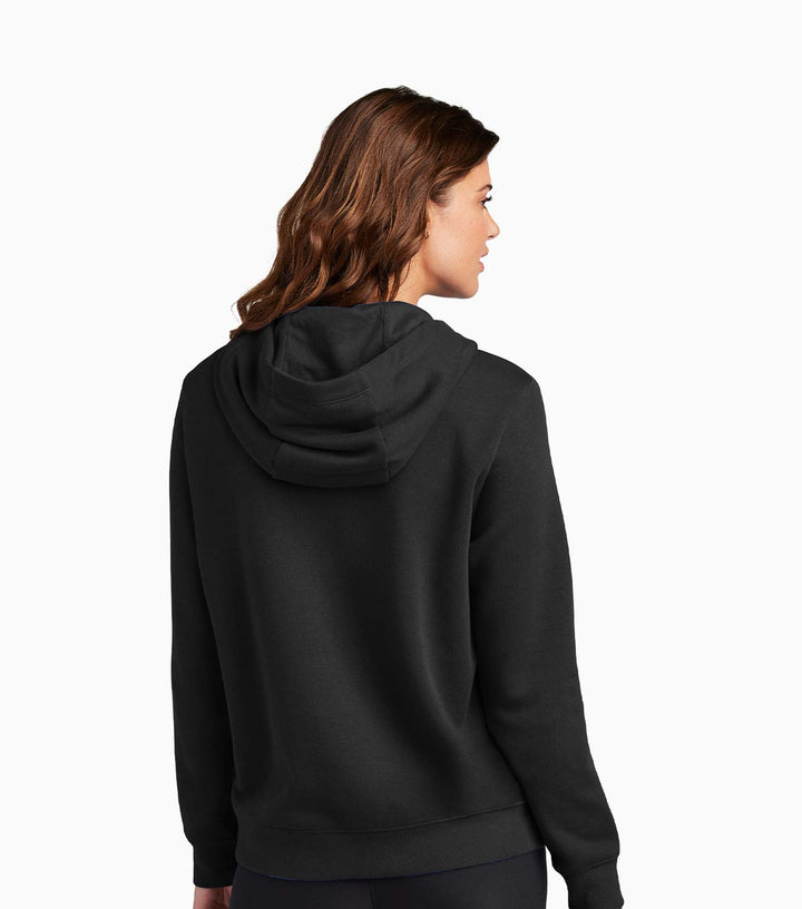 Ladies Club Fleece Sleeve Swoosh Pullover Hoodie