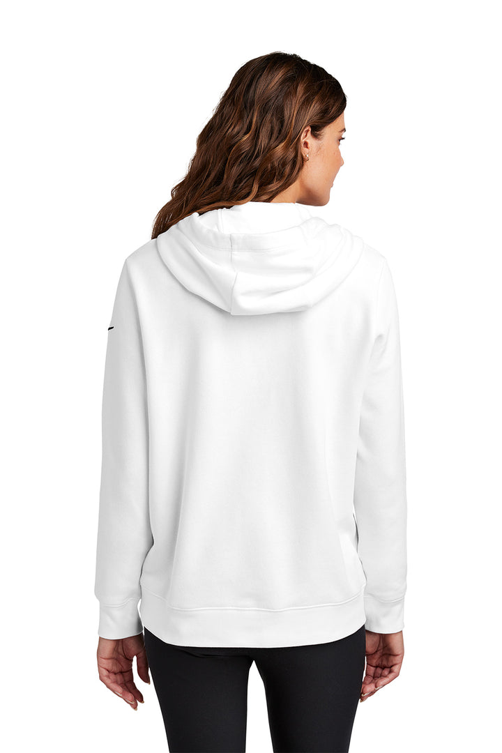 Ladies Club Fleece Sleeve Swoosh Pullover Hoodie