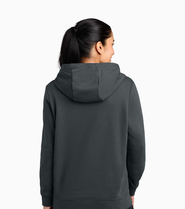 Ladies Club Fleece Sleeve Swoosh Pullover Hoodie