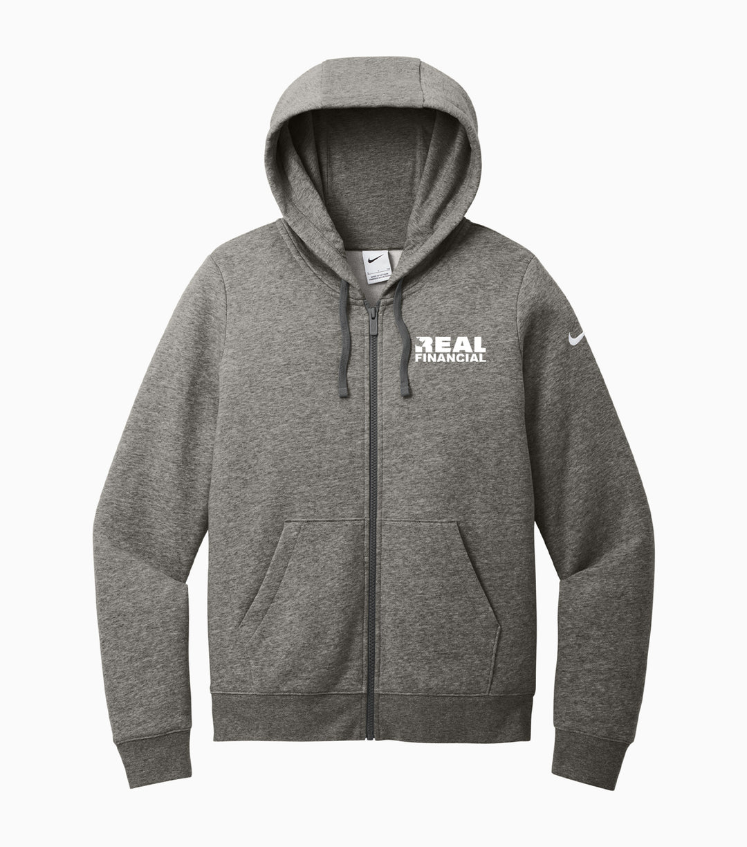 Ladies Club Fleece Sleeve Swoosh Full-Zip Hoodie