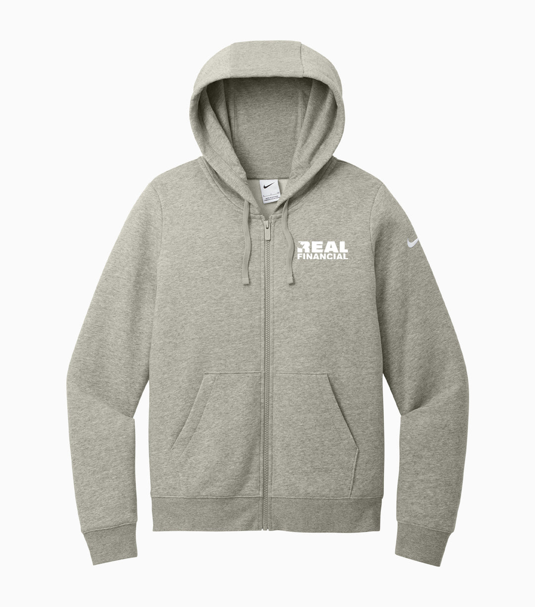 Ladies Club Fleece Sleeve Swoosh Full-Zip Hoodie