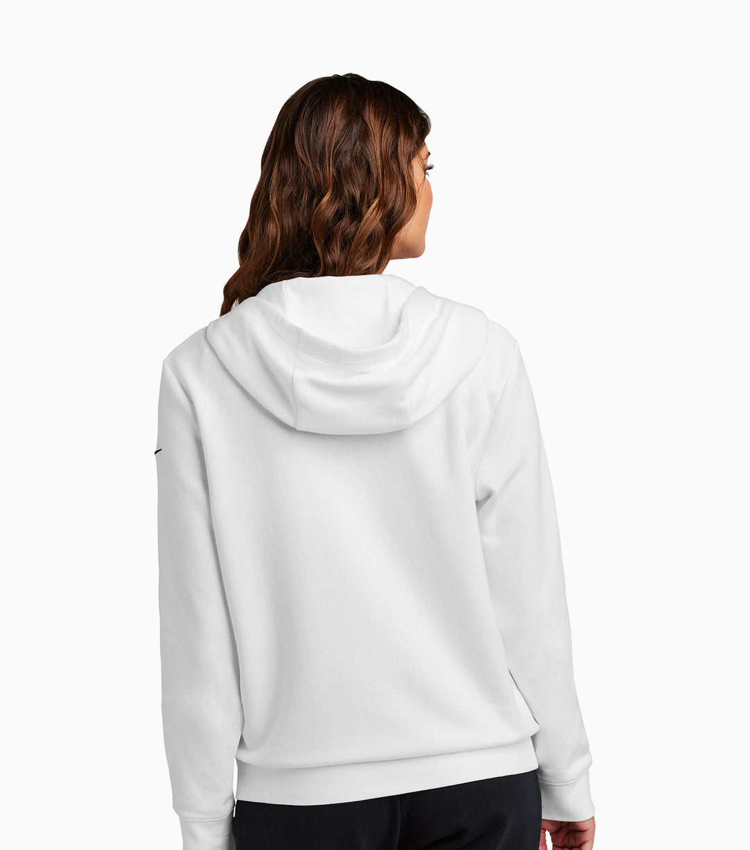 Ladies Club Fleece Sleeve Swoosh Full-Zip Hoodie