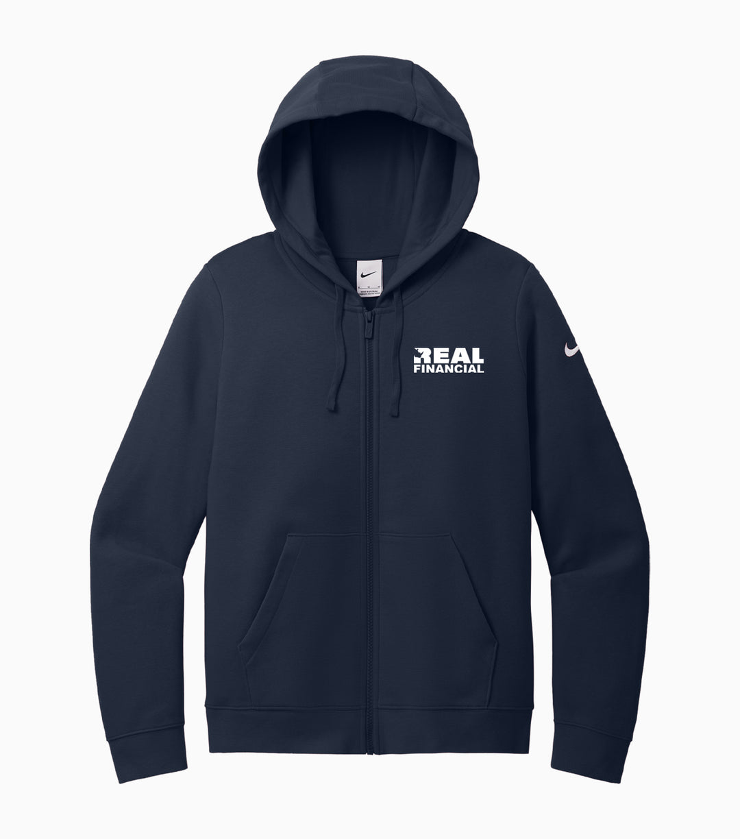 Ladies Club Fleece Sleeve Swoosh Full-Zip Hoodie