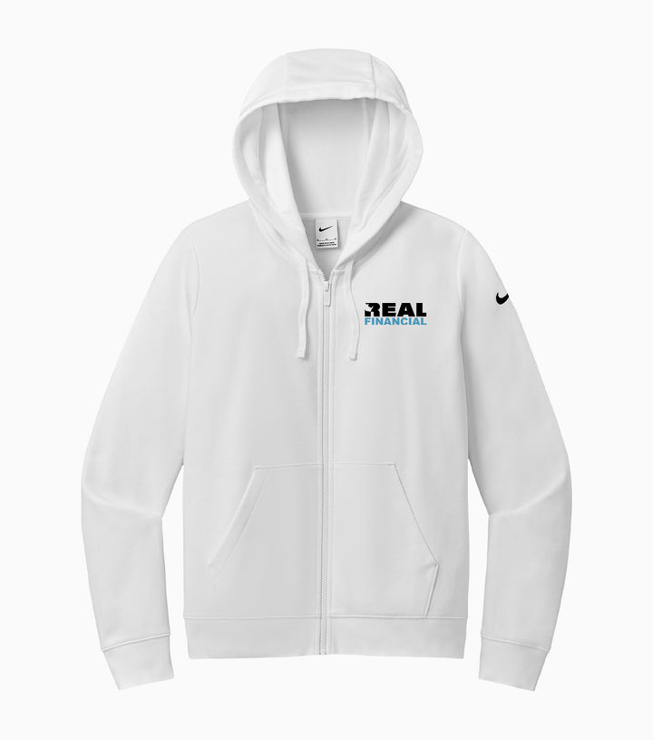 Ladies Club Fleece Sleeve Swoosh Full-Zip Hoodie