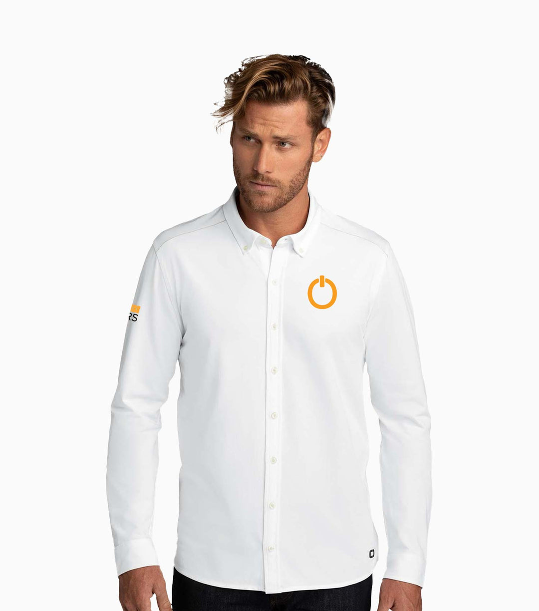 Code Stretch Long Sleeve Button-Up