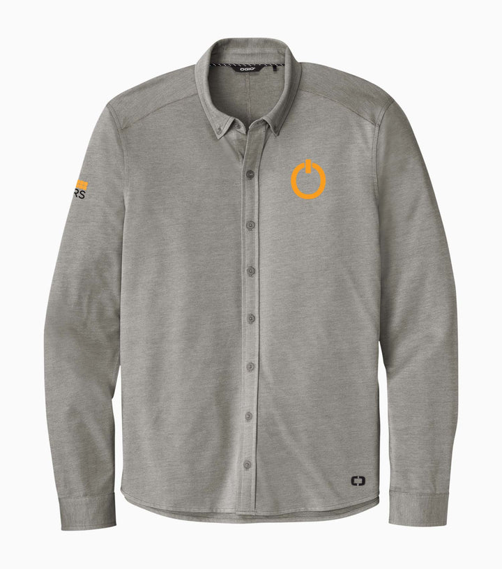 Code Stretch Long Sleeve Button-Up