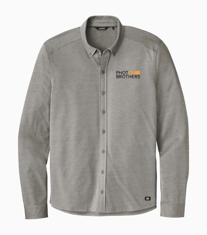 Code Stretch Long Sleeve Button-Up