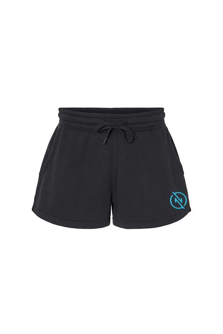 Ladies Lightweight California Wave Wash Fleece Shorts