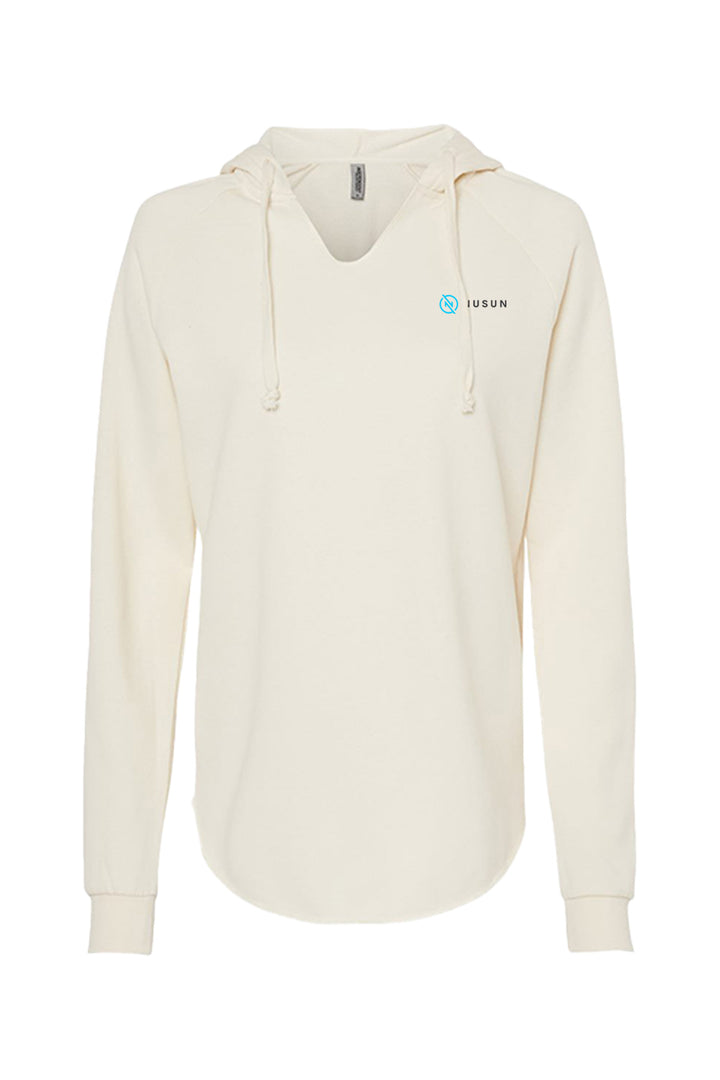 Ladies Lightweight California Wave Wash Hooded Sweatshirt