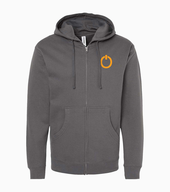 Unisex Midweight Full-Zip Hooded Sweatshirt