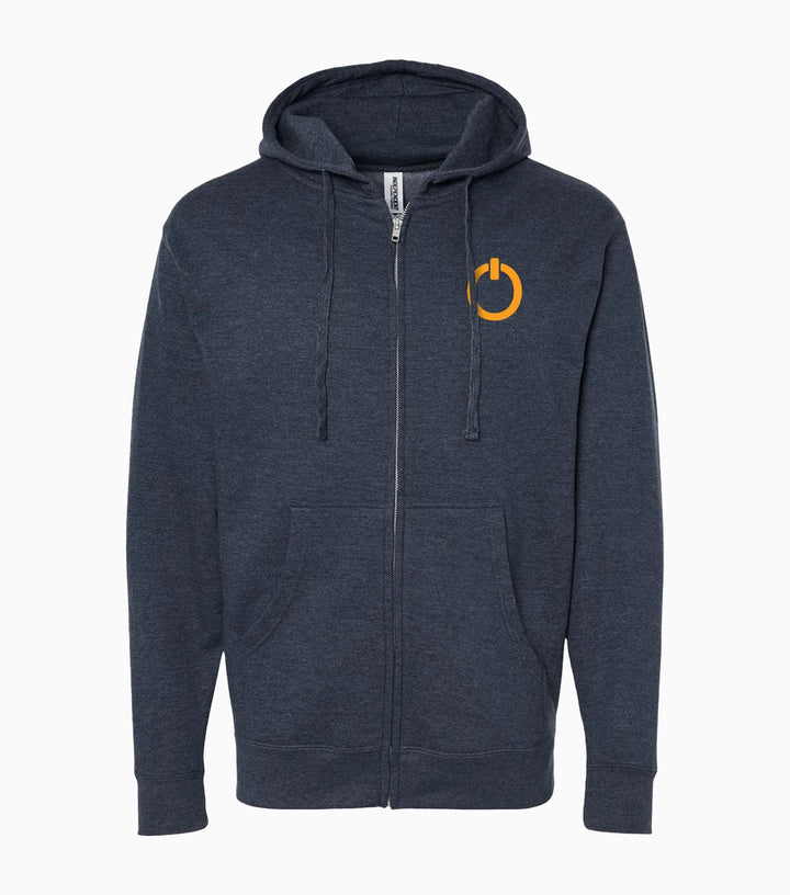 Unisex Midweight Full-Zip Hooded Sweatshirt