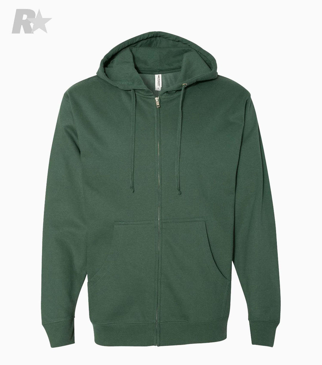 Midweight Full-Zip Hooded Sweatshirt