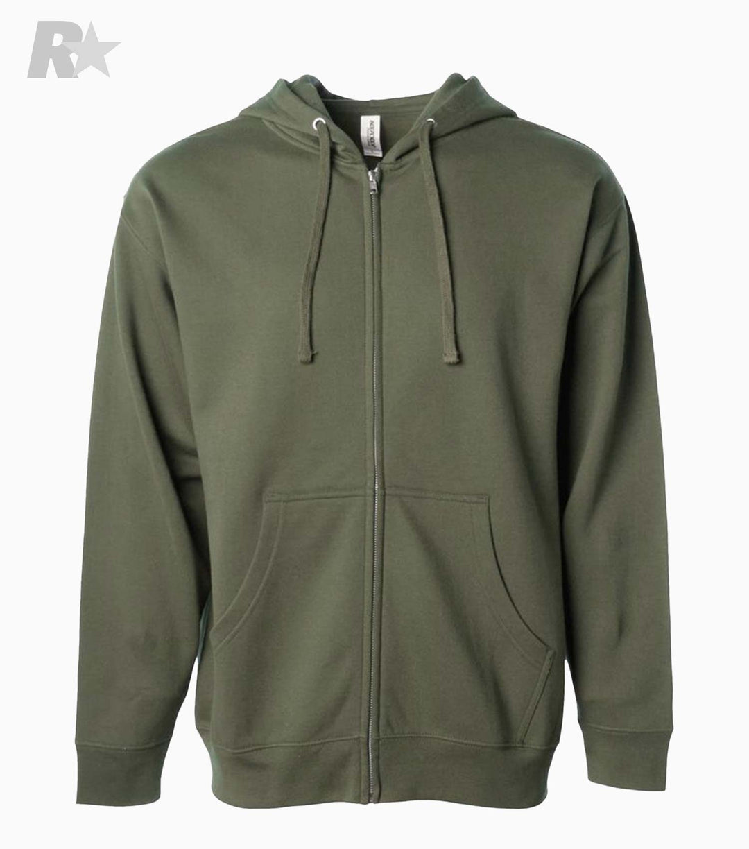 Midweight Full-Zip Hooded Sweatshirt