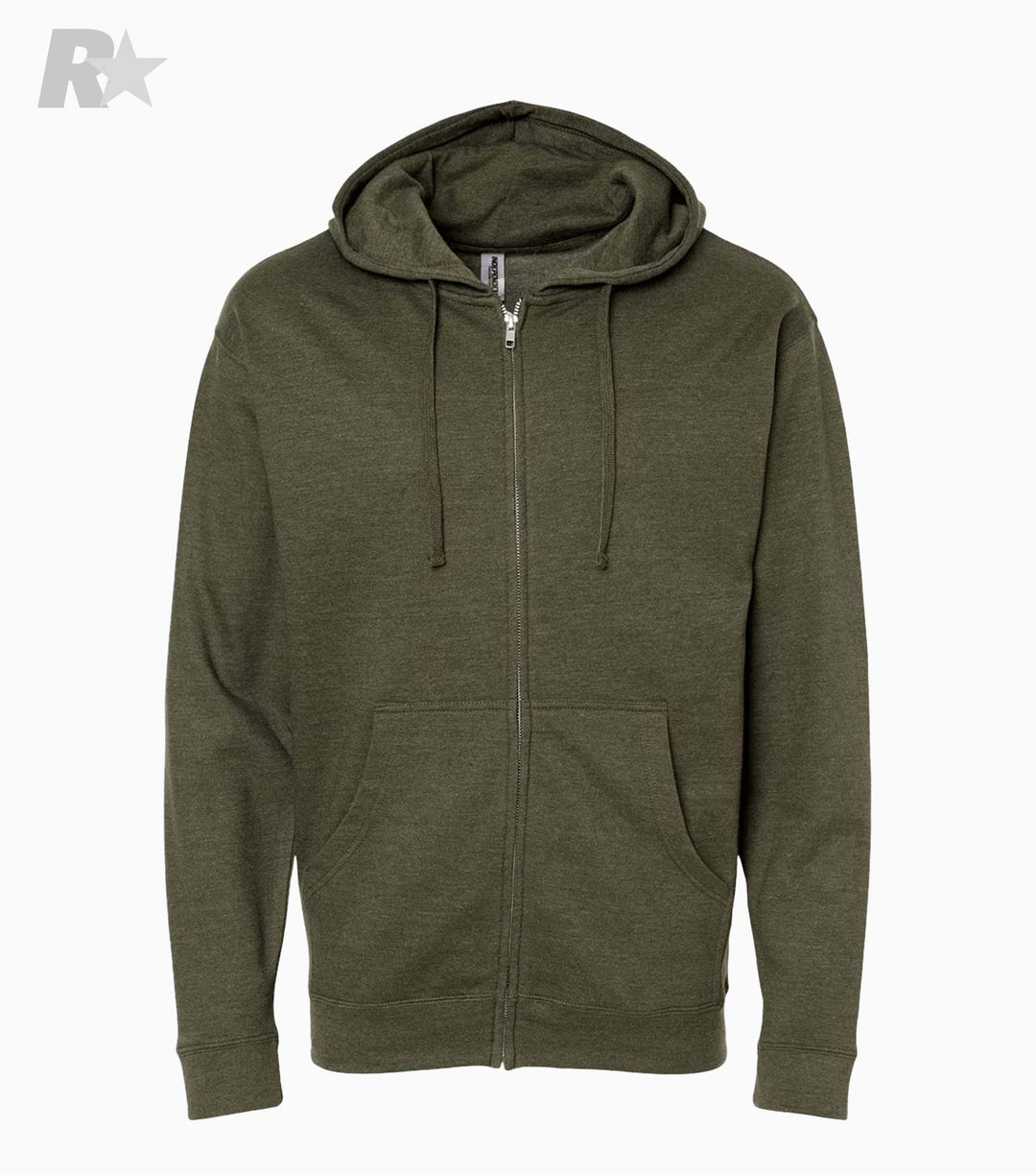 Midweight Full-Zip Hooded Sweatshirt