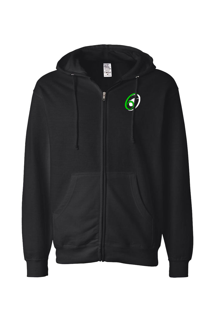 Midweight Full-Zip Hooded Sweatshirt