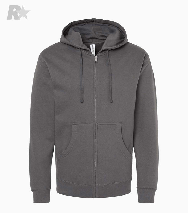 Midweight Full-Zip Hooded Sweatshirt