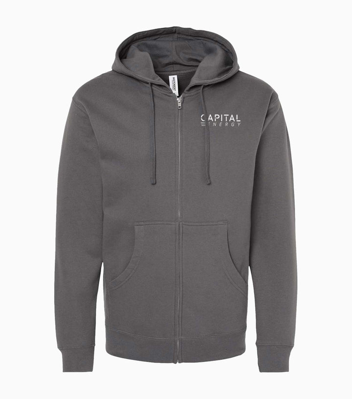 Midweight Full-Zip Hooded Sweatshirt