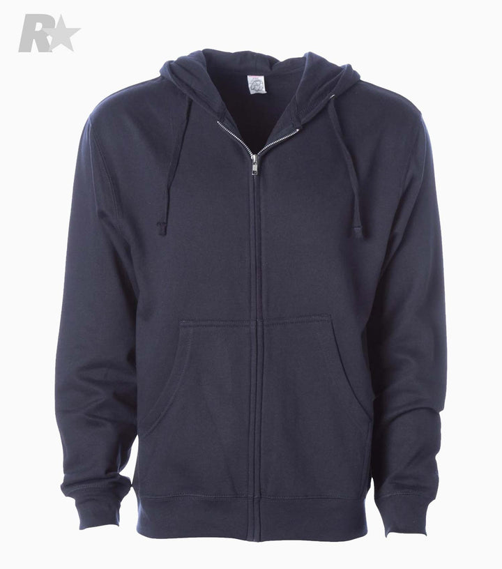 Midweight Full-Zip Hooded Sweatshirt