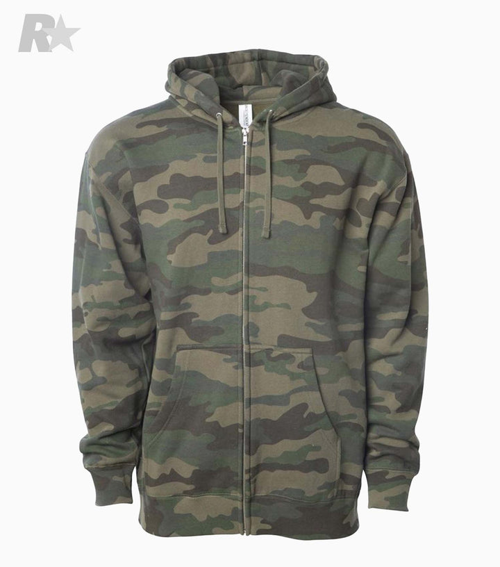 Midweight Full-Zip Hooded Sweatshirt
