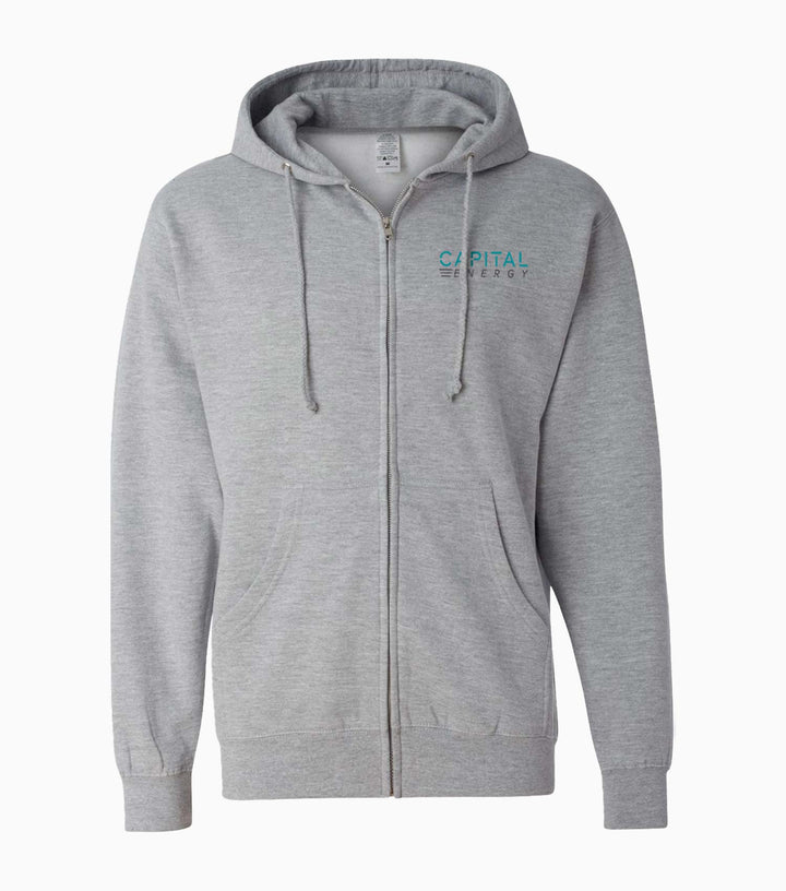 Midweight Full-Zip Hooded Sweatshirt