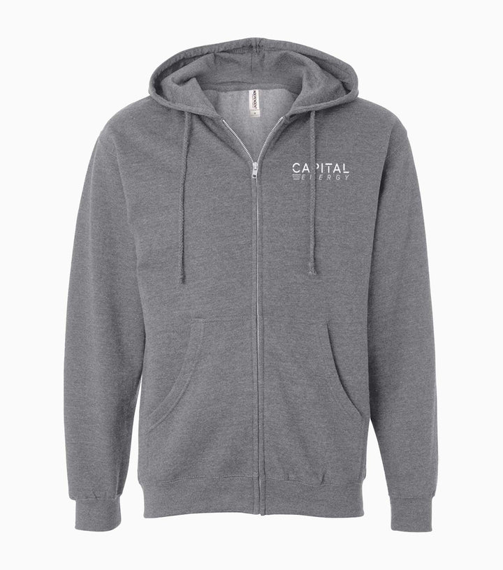 Midweight Full-Zip Hooded Sweatshirt