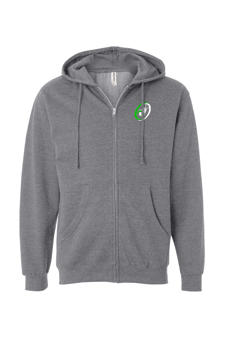 Midweight Full-Zip Hooded Sweatshirt