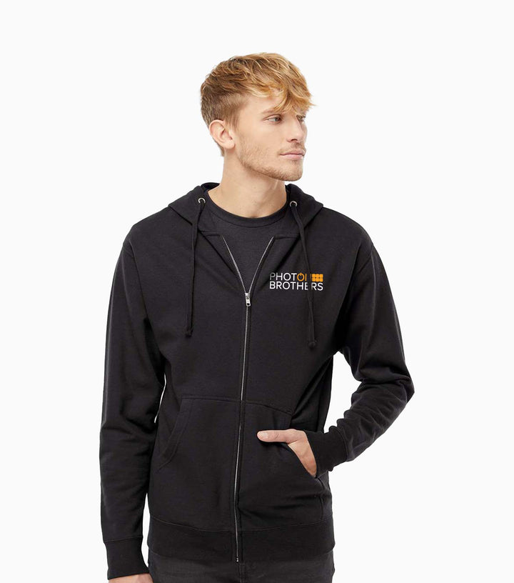 Unisex Midweight Full-Zip Hooded Sweatshirt