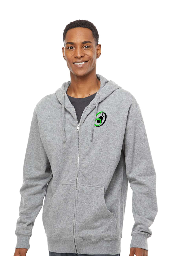 Midweight Full-Zip Hooded Sweatshirt