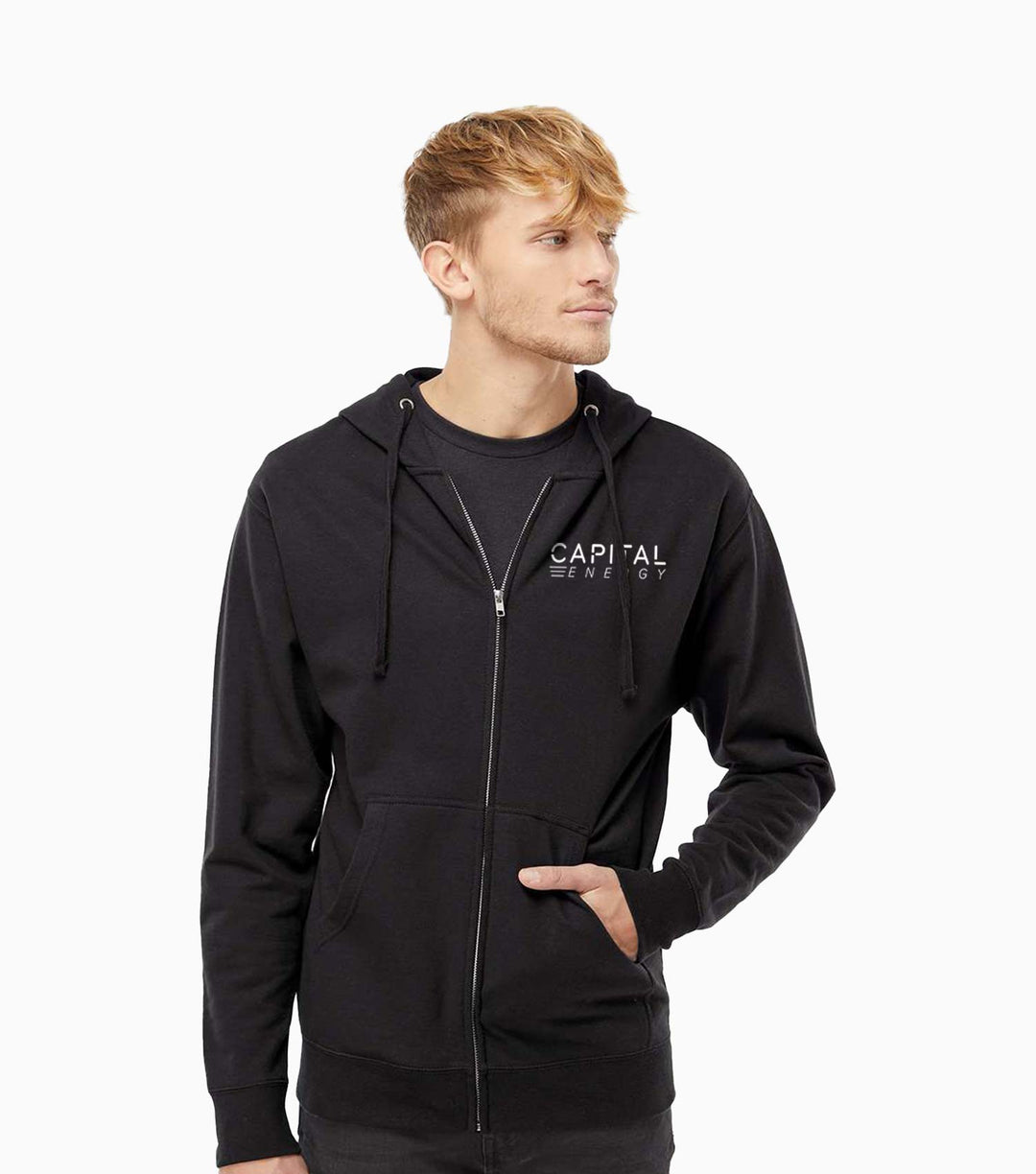 Midweight Full-Zip Hooded Sweatshirt
