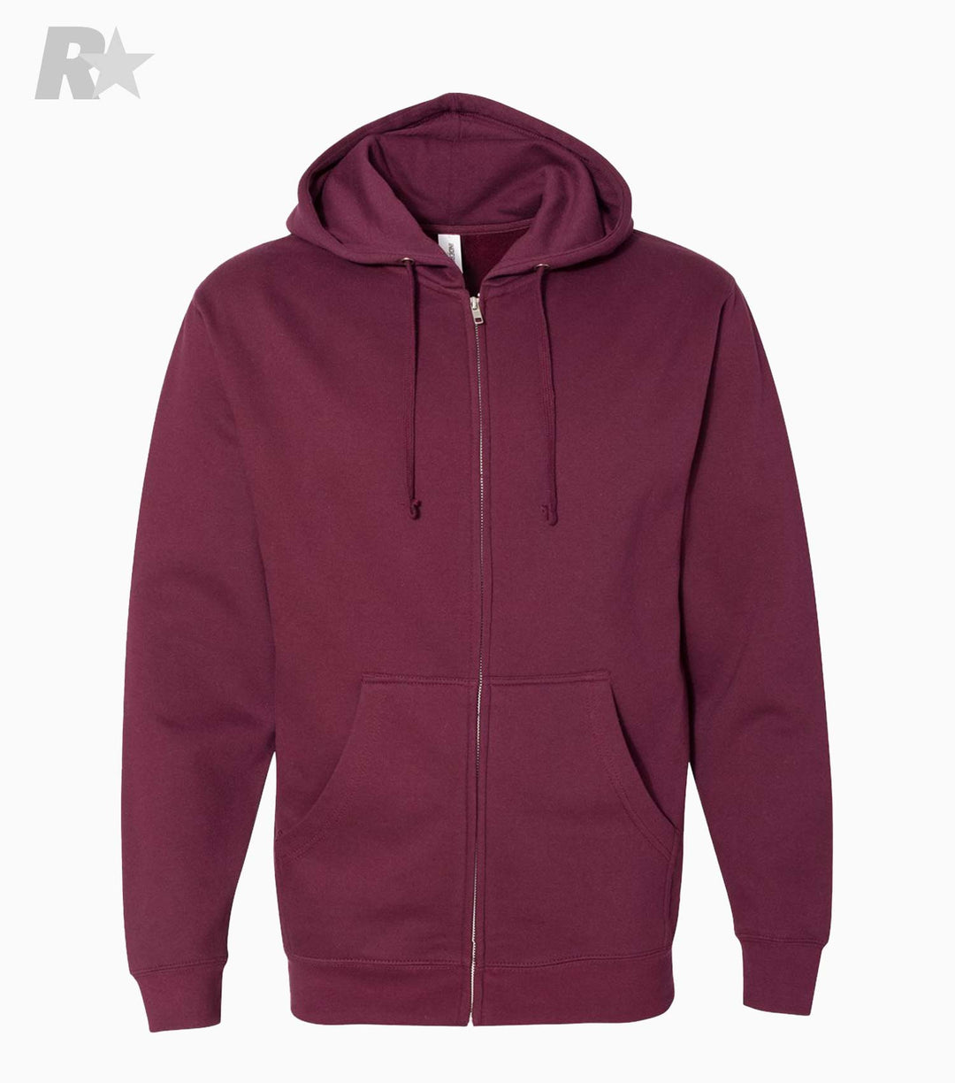 Midweight Full-Zip Hooded Sweatshirt