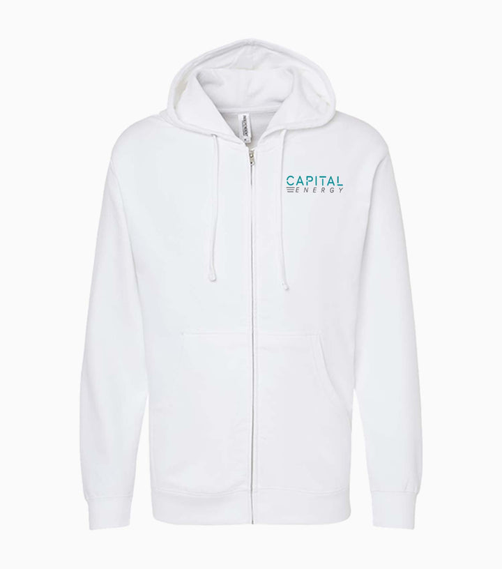 Midweight Full-Zip Hooded Sweatshirt
