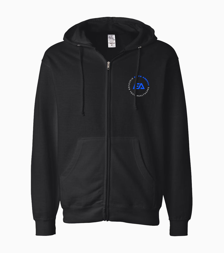 Unisex Midweight Full-Zip Hooded Sweatshirt