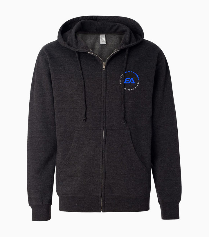 Unisex Midweight Full-Zip Hooded Sweatshirt