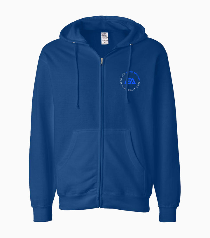 Unisex Midweight Full-Zip Hooded Sweatshirt