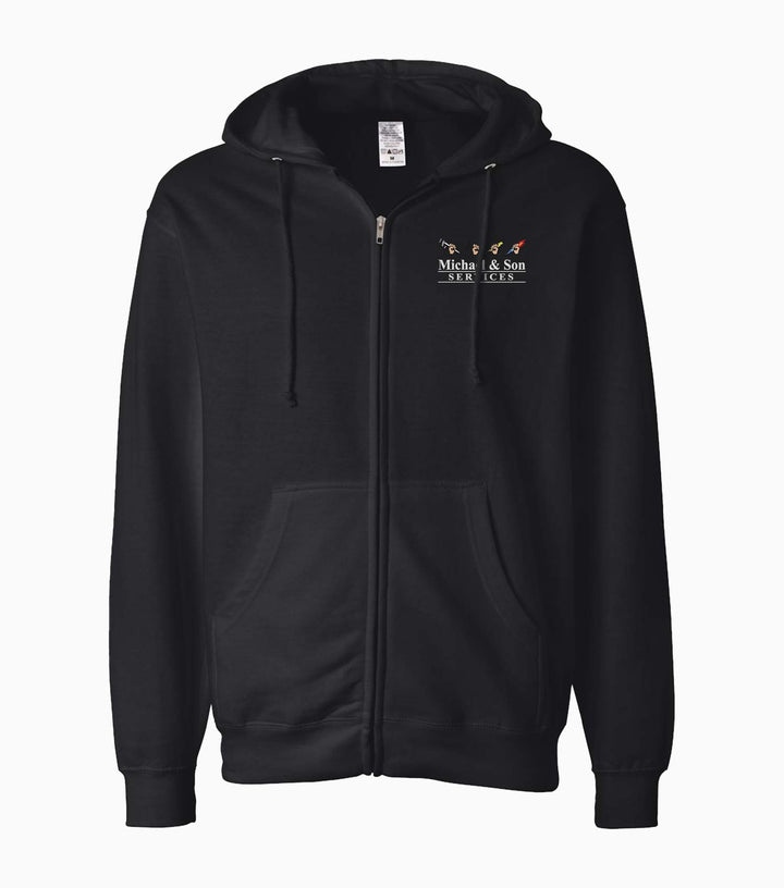 Unisex Midweight Full-Zip Hooded Sweatshirt