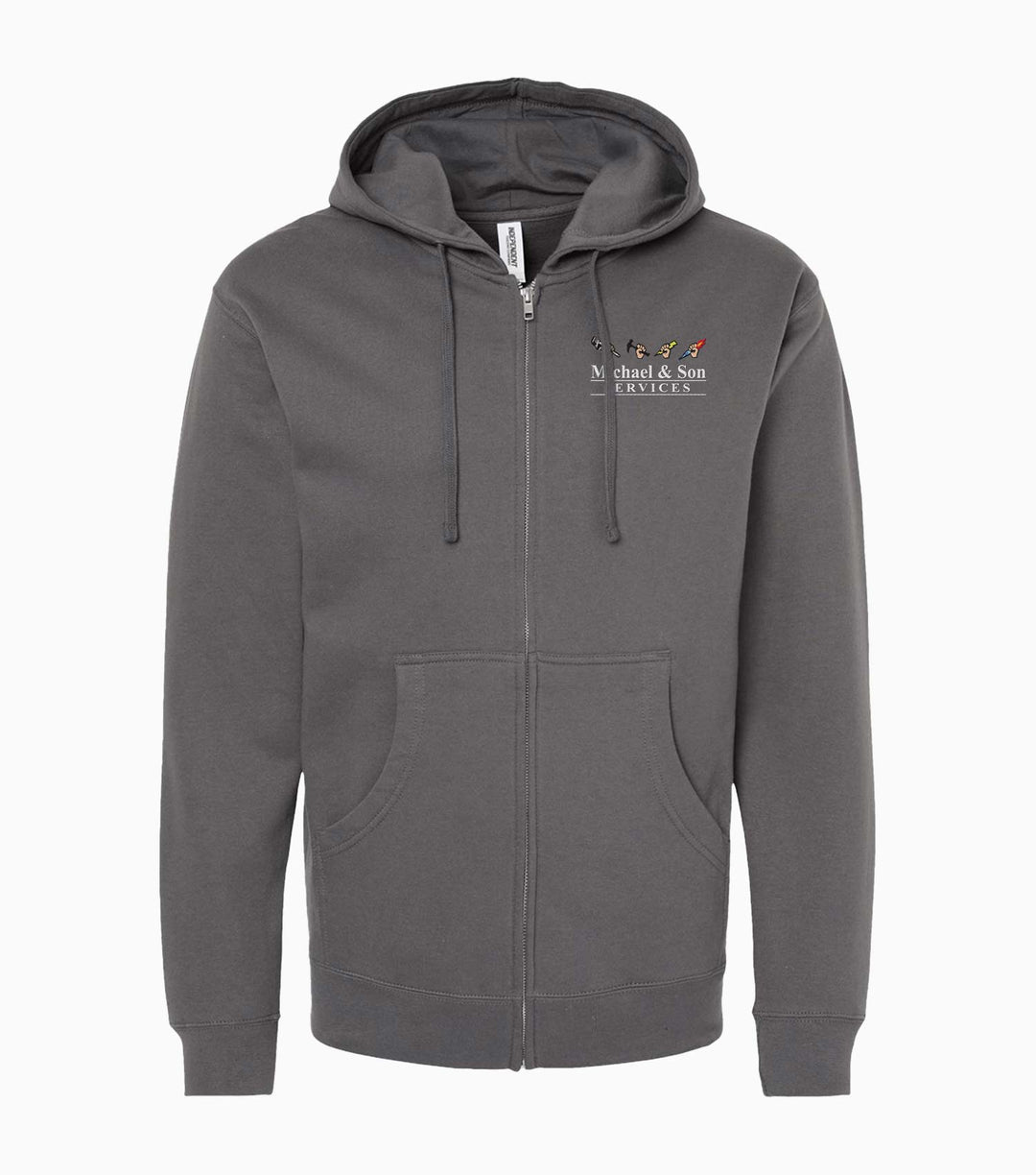 Unisex Midweight Full-Zip Hooded Sweatshirt