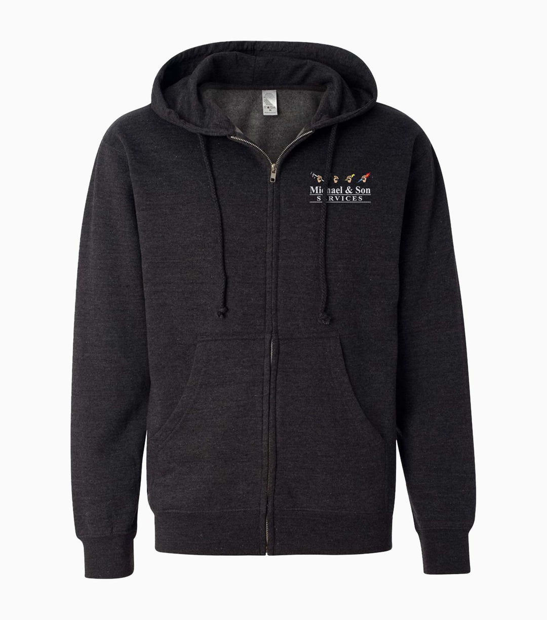 Unisex Midweight Full-Zip Hooded Sweatshirt