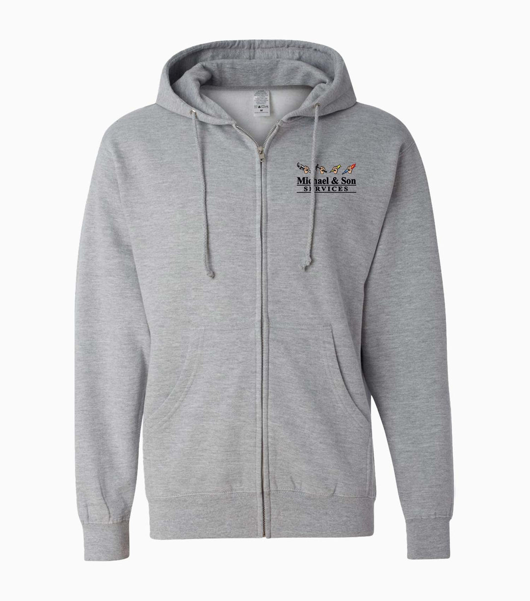 Unisex Midweight Full-Zip Hooded Sweatshirt